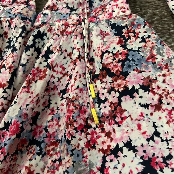 Michael Costello x REVOLVE Tabitha Dress XS Pink Floral Cutout Mini Long Sleeve - Picture 12 of 16